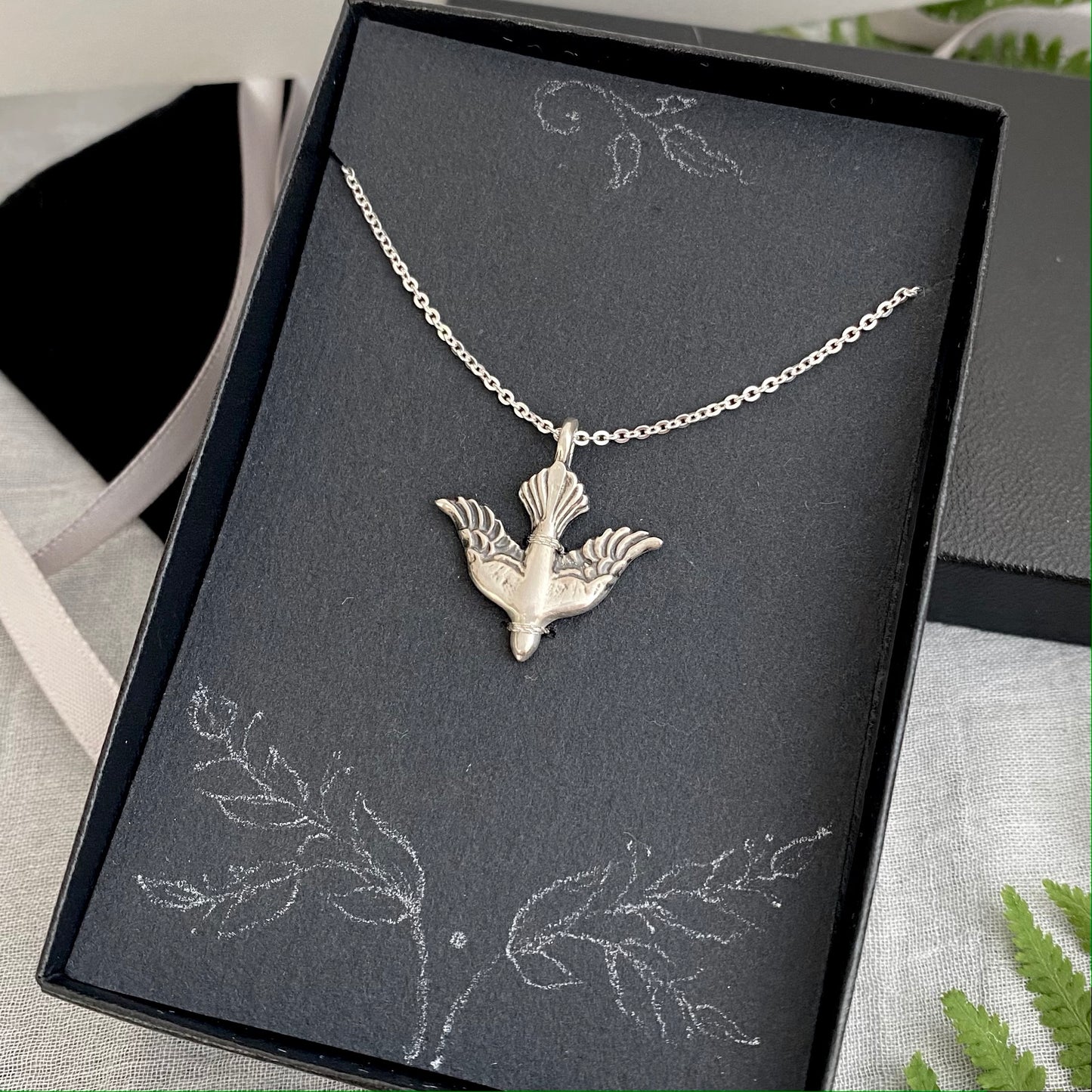 sterling silver descending Holy Spirit dove