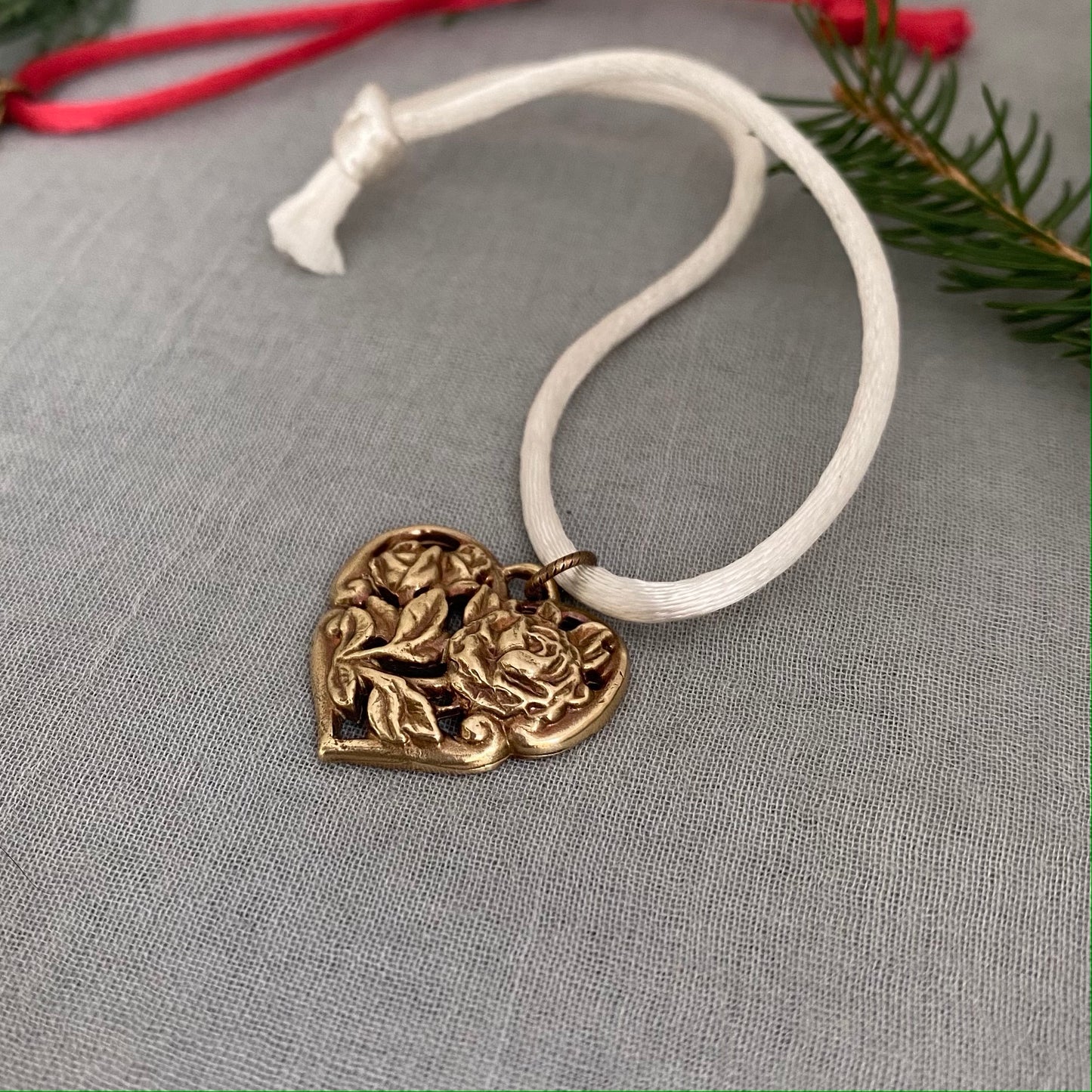 Small heart ornament for small Christmas tree