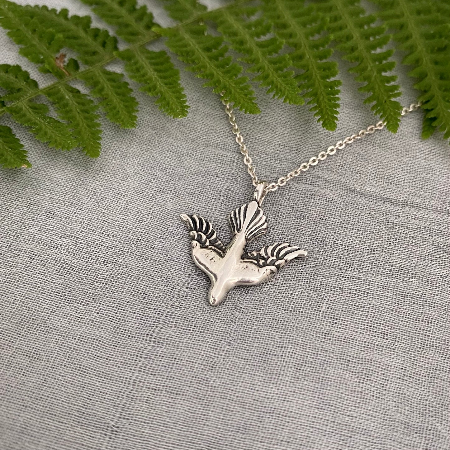 sterling silver descending Holy Spirit dove