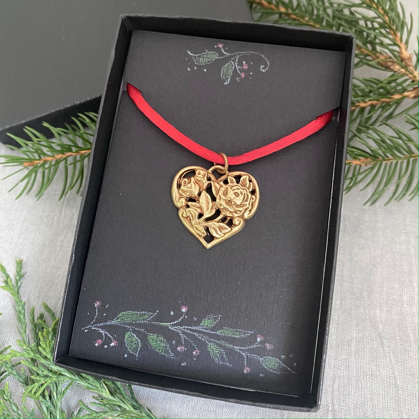 Small heart ornament for small Christmas tree