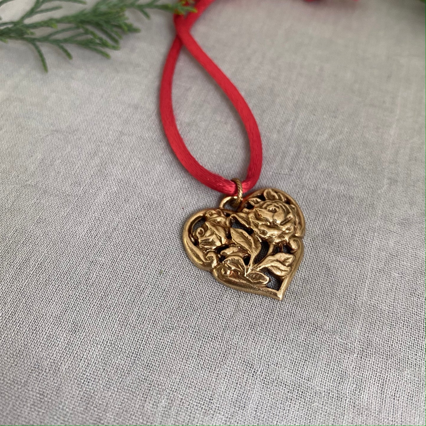 Small heart ornament for small Christmas tree