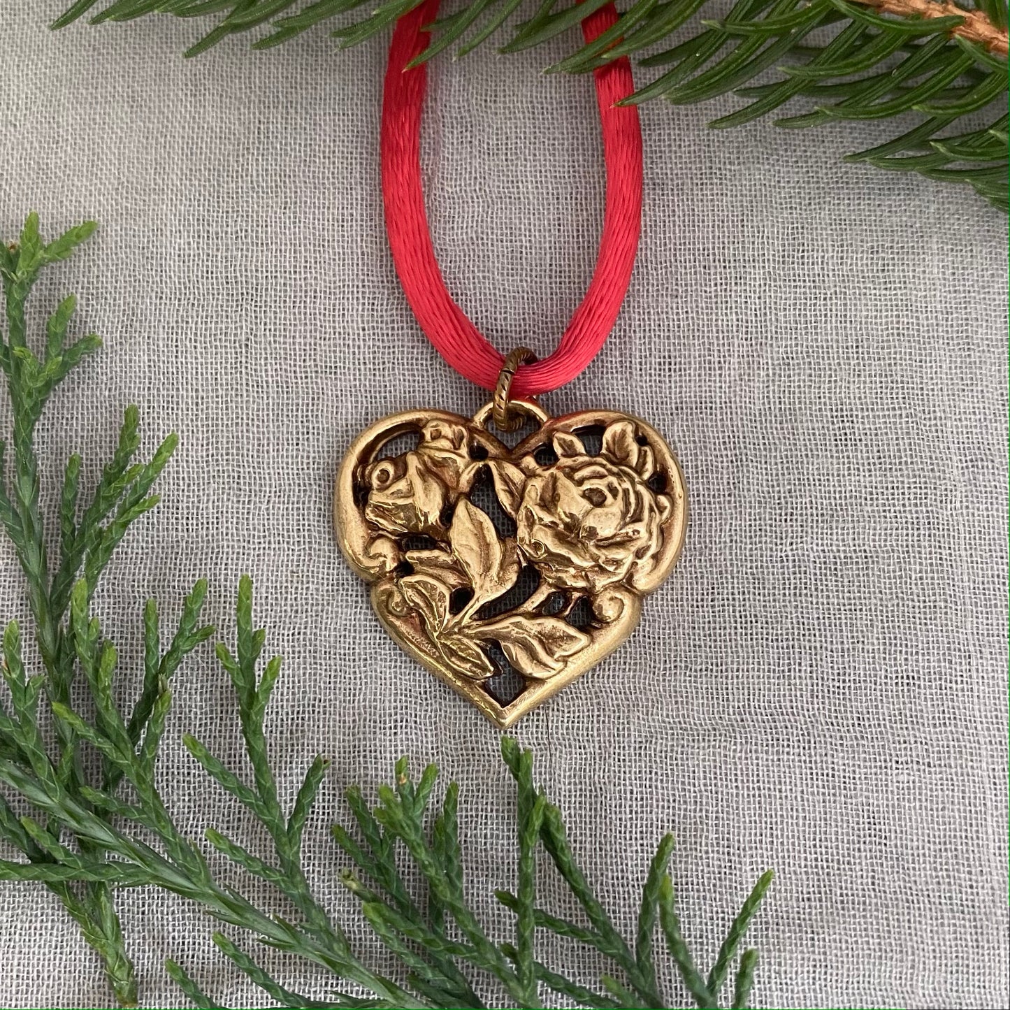 Small heart ornament for small Christmas tree